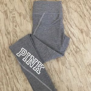 PINK Yoga Victoria Secret Grey Leggings - New